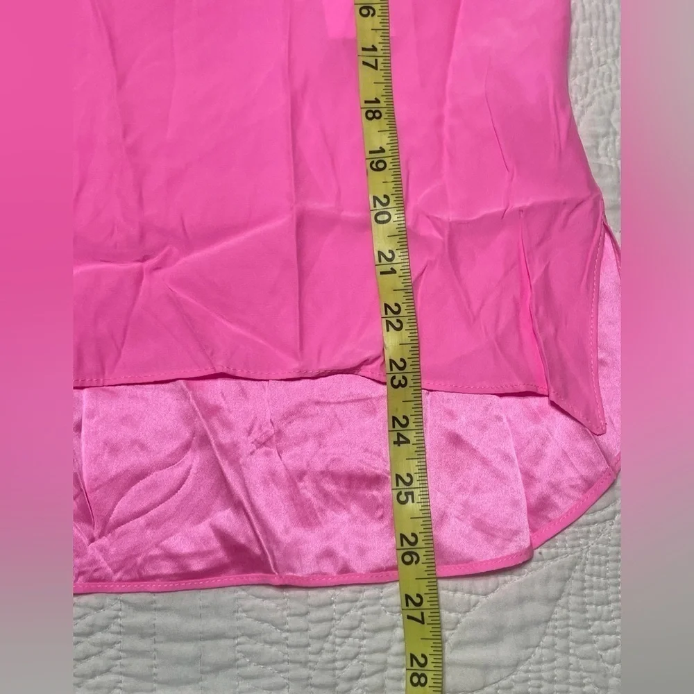 Amanda Uprichard Sleeveless Silk Top in Pink S - Picture 8 of 11